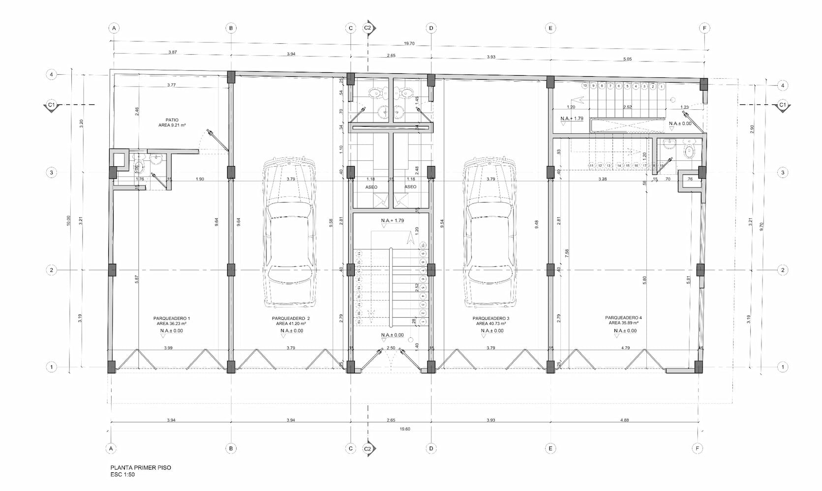 Planos arquitectónicos edificio